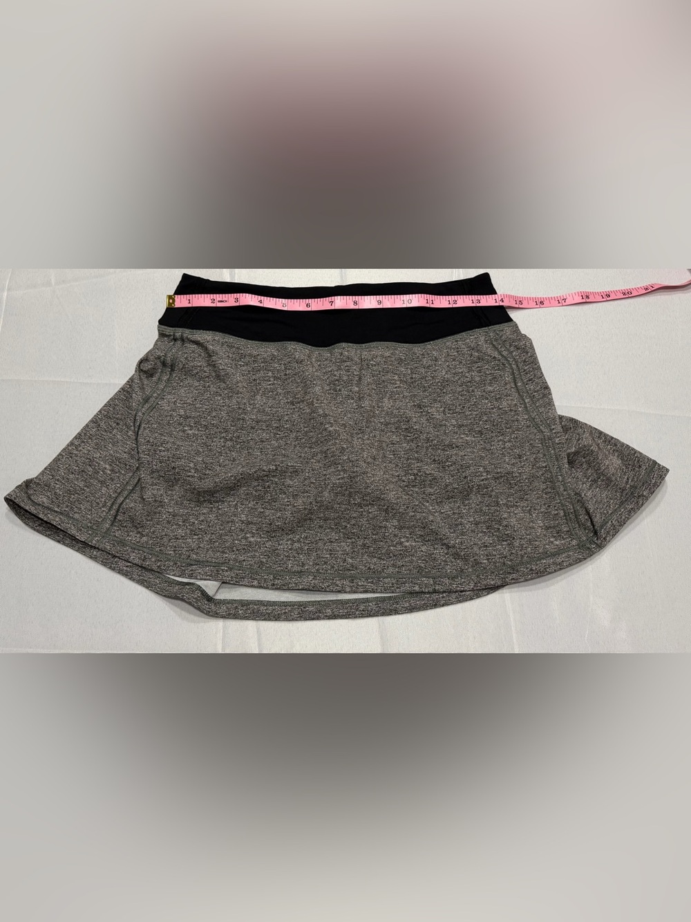 Lululemon Pace Rival Tall Skirt Size 4 Heather Lux Multi Black 15” Tennis Run - Picture 6 of 7